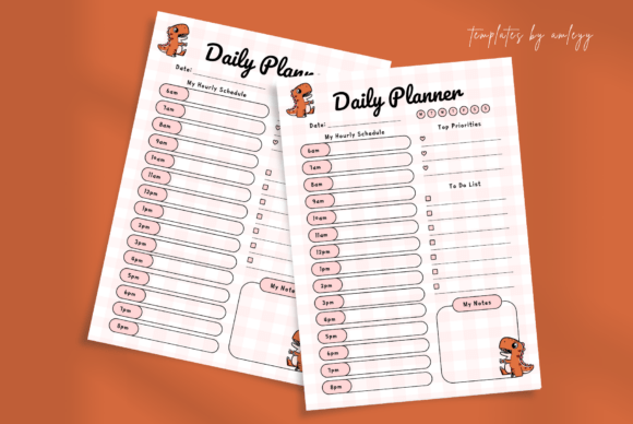 Download Cute Kawaii Daily Planner Template Canva - Premium Bundle
