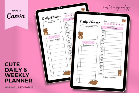 Download Kawaii Daily Planner Template | Cute - Premium Resources