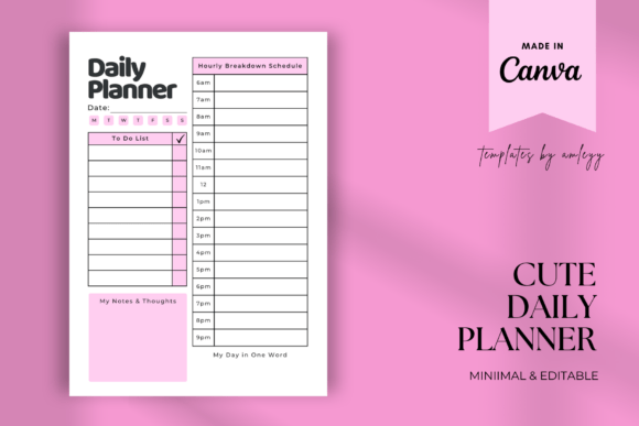 Download Aesthetic Cute Daily Planner Template - Premium Resources